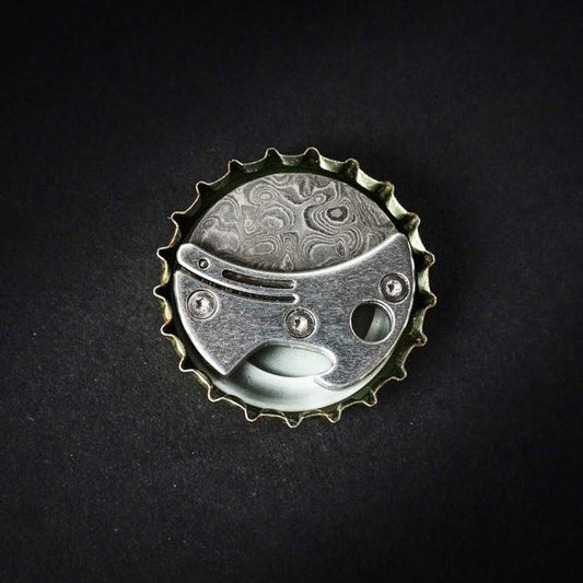 Compacte flesopener van titanium & EDC-snijder