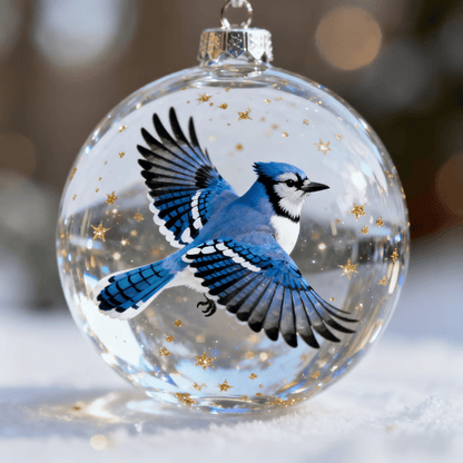 🔥🔥Laatste dag 49% korting - 2026 Wildlife Wonders Collection Kristallen Glazen Ornament