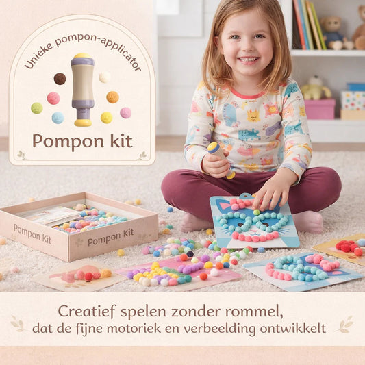 Pompon Knutselset I creatief bezig zonder lijm of rommel