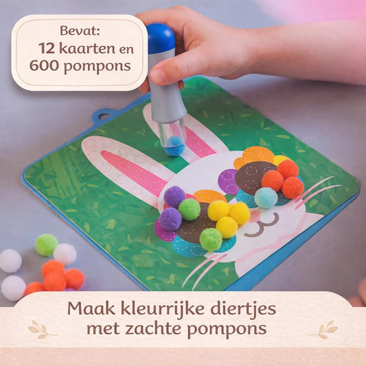 Pompon Knutselset I creatief bezig zonder lijm of rommel