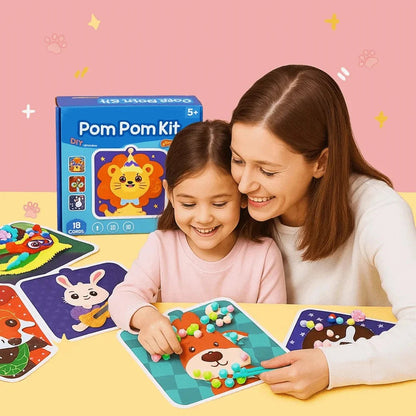 Pompon Knutselset I creatief bezig zonder lijm of rommel