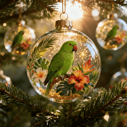 🔥🔥Laatste dag 49% korting - 2026 Wildlife Wonders Collection Kristallen Glazen Ornament