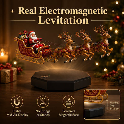 🎅 De vliegende slee van de kerstman — Kerstdisplay met magnetische levitatie ✨