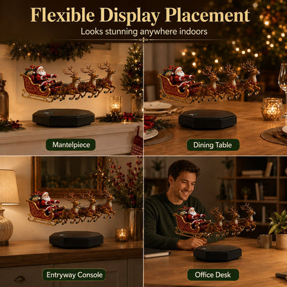 🎅 De vliegende slee van de kerstman — Kerstdisplay met magnetische levitatie ✨