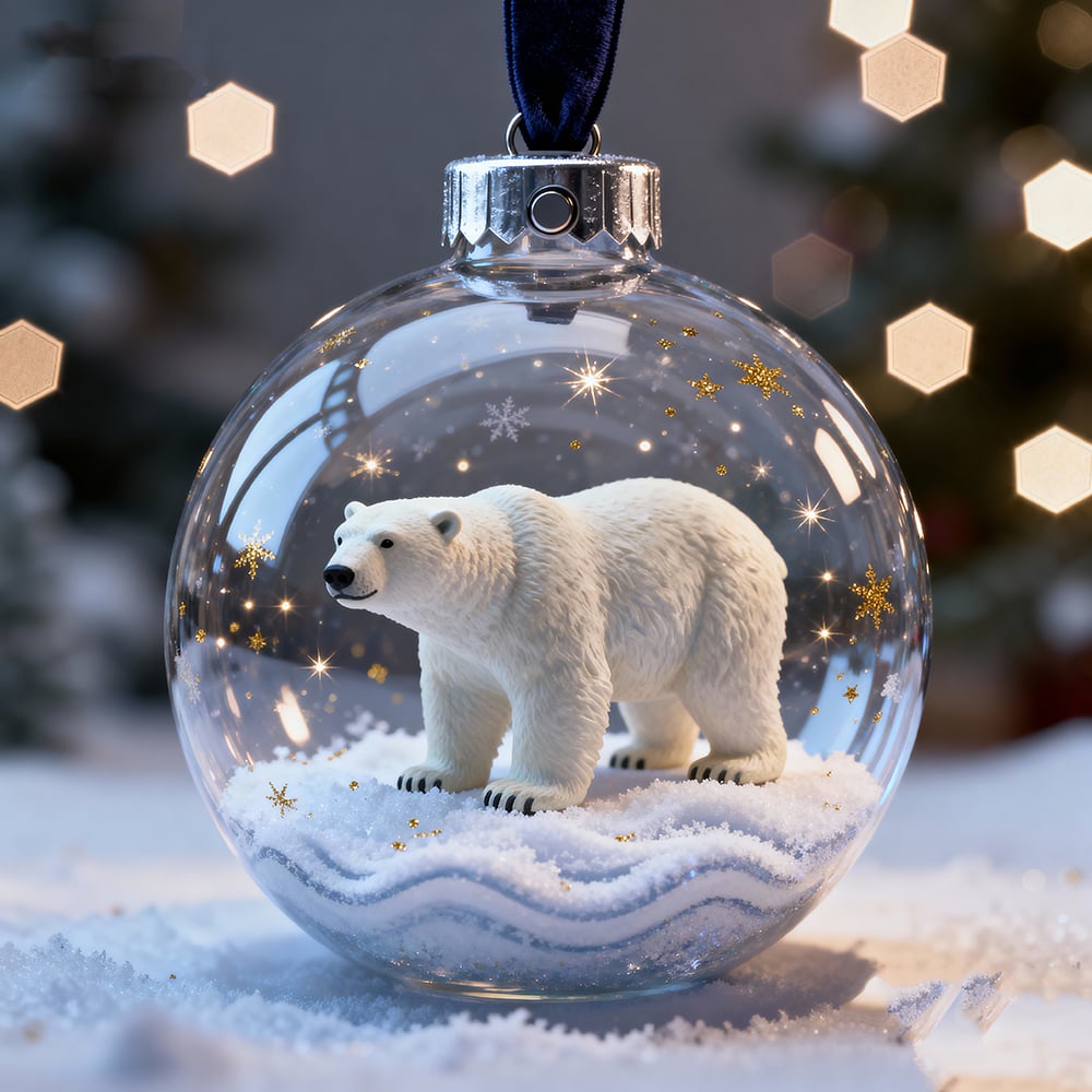 🔥🔥Laatste dag 49% korting - 2026 Wildlife Wonders Collection Kristallen Glazen Ornament
