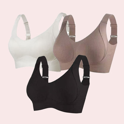 🎁Laatste dag: koop 1, krijg 3 pakketten🔥BH met uitstekende ondersteuning | Beugelloze push-up-bh👍Geen hangende borsten meer