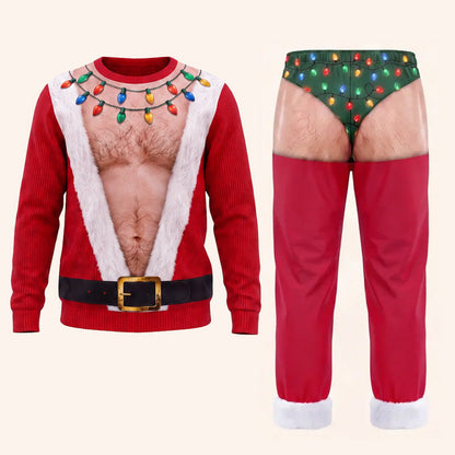 Grappige kerstverlichting-broek 🎄