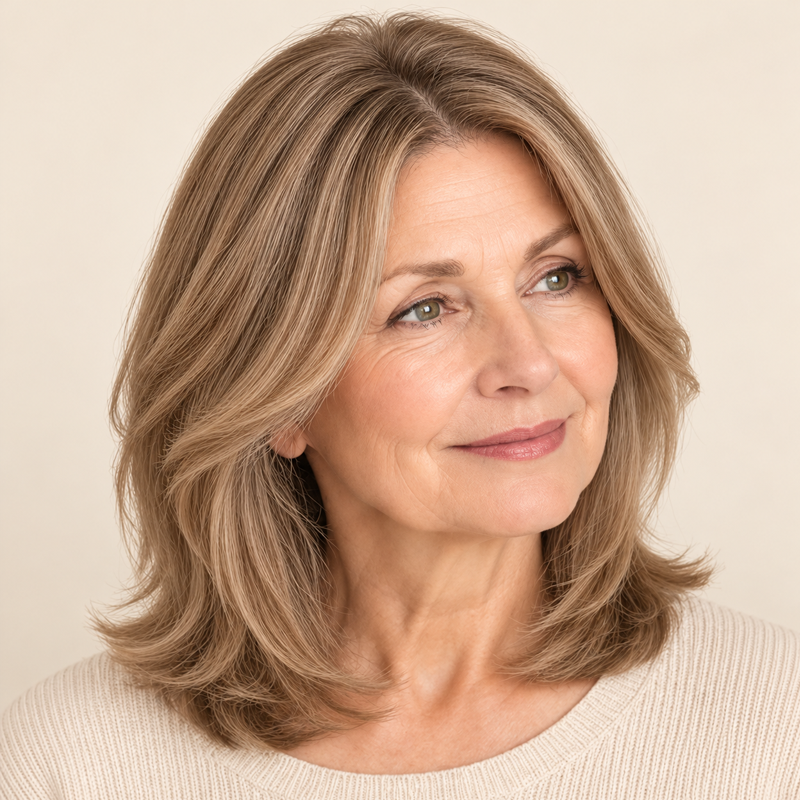 Natuurlijk ogende haartopper voor vrouwen