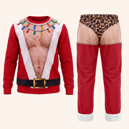 Grappige kerstverlichting-broek 🎄