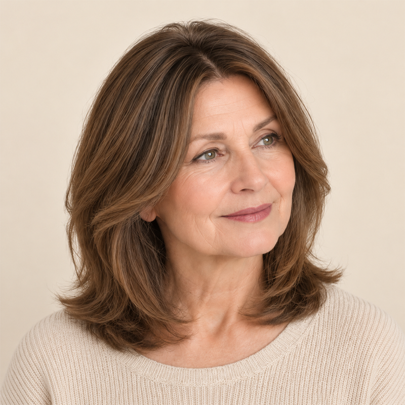 Natuurlijk ogende haartopper voor vrouwen