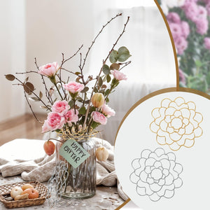 🌸 Roestvrijstalen bloemenrek organizer ♻️
