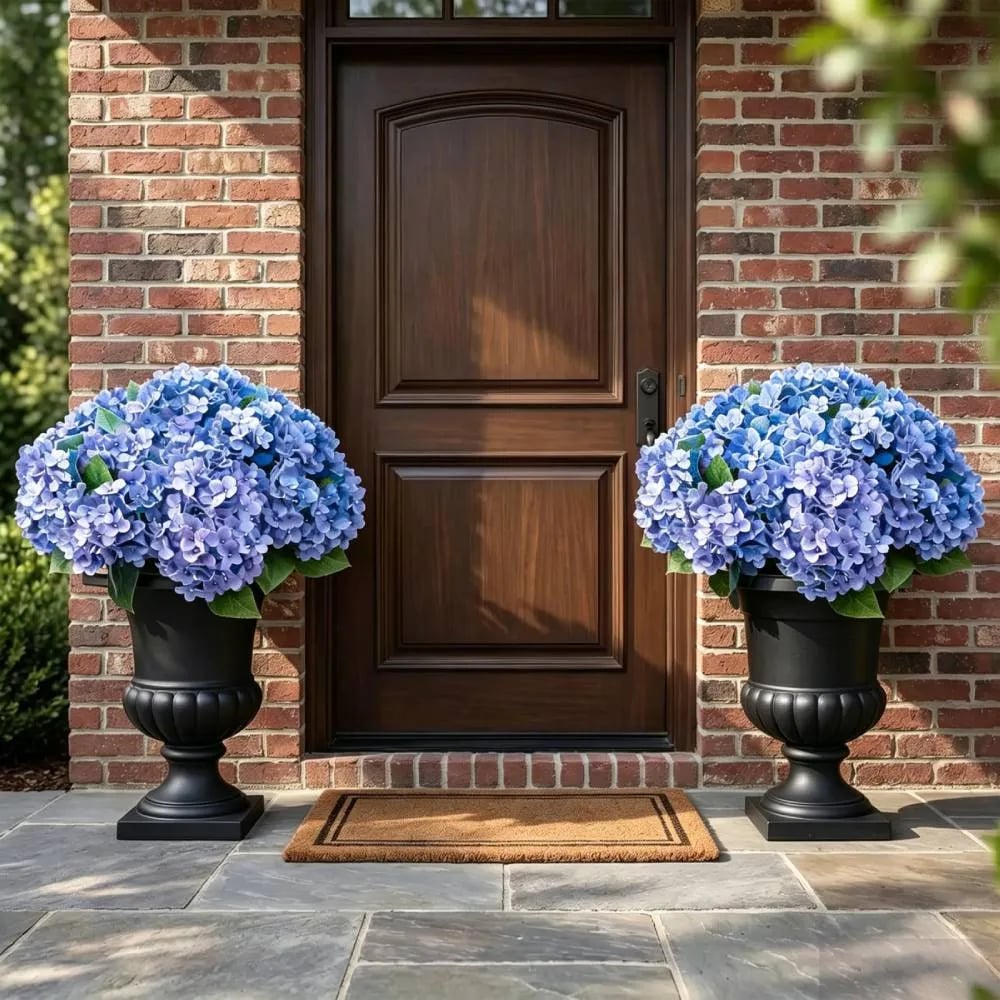🌼Kunstige hortensia's voor buiten – UV-bestendig, waterdicht en windbestendig💐🌸