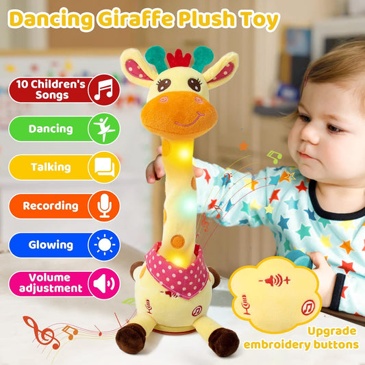 🎉 De bestverkochte muzikale giraffenknuffel – zingt, danst en herhaalt wat je zegt! 🦒🎵🗣️