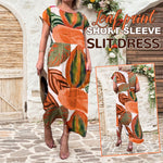 Afbeelding in Gallery-weergave laden, 🌴 Bohemian Chic Jurk met V-hals en Split – Voor Zomer &amp; Strand

