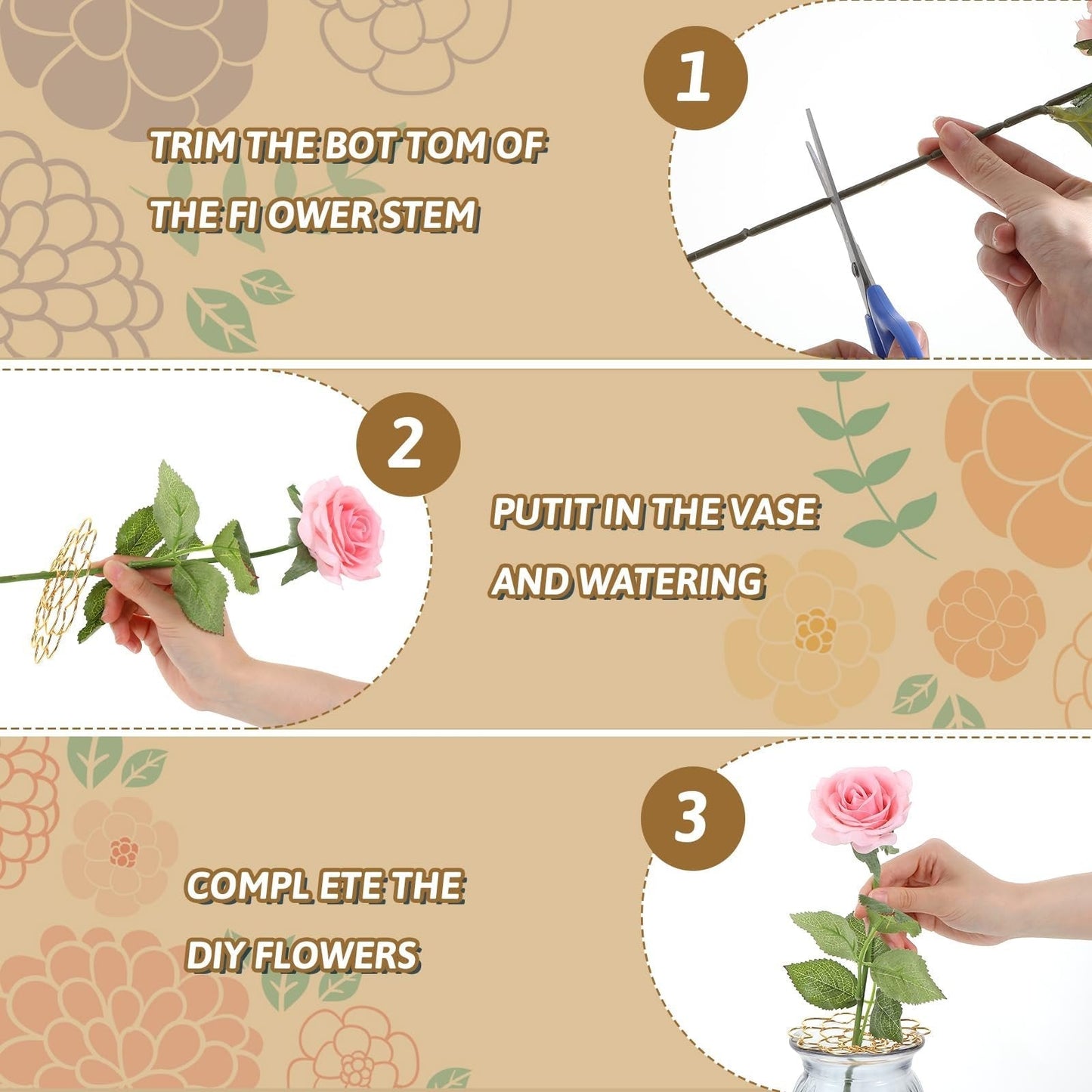 🌸 Roestvrijstalen bloemenrek organizer ♻️