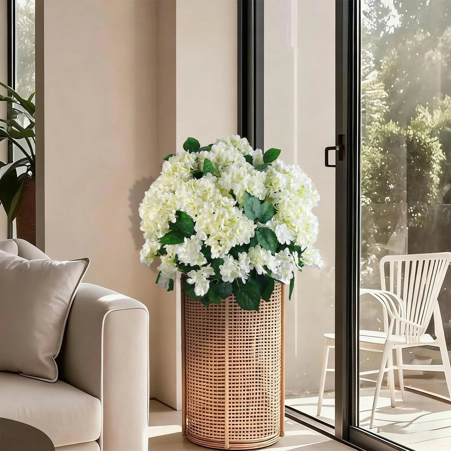 🌼Kunstige hortensia's voor buiten – UV-bestendig, waterdicht en windbestendig💐🌸