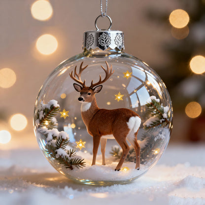 🔥🔥Laatste dag 49% korting - 2026 Wildlife Wonders Collection Kristallen Glazen Ornament