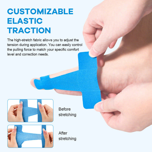 Voorgesneden kinesiologietape voor hallux valgus