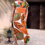 Afbeelding in Gallery-weergave laden, 🌴 Bohemian Chic Jurk met V-hals en Split – Voor Zomer &amp; Strand
