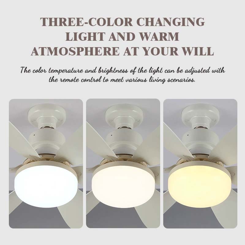 🌟 Zesbladige Ventilatorlamp — Breng comfort en verkoeling in elke ruimte! 🌿
