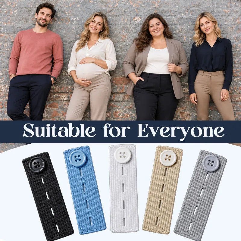 👖 Knopen voor het verlengen van een elastische tailleband – verstelbaar voor extra comfort, set van 6 stuks