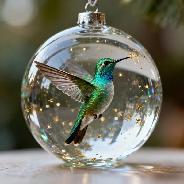 🔥🔥Laatste dag 49% korting - 2026 Wildlife Wonders Collection Kristallen Glazen Ornament