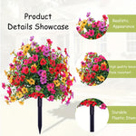 Afbeelding in Gallery-weergave laden, Kunstmatige Eucalyptus en Viooltjes Grondstekers Bloemdecorati
