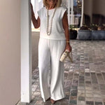 Afbeelding in Gallery-weergave laden, Elegant retro mouwloos tweedelig pak
