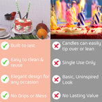 Afbeelding in Gallery-weergave laden, Digitale set kaarsenstandaards voor een verjaardagstaart
