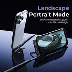 Afbeelding in Gallery-weergave laden, ⚡2-in-1 Onzichtbare Houder Oplaadkabel – 240W Snellaadkabel met Ingebouwde Telefoonstandaard
