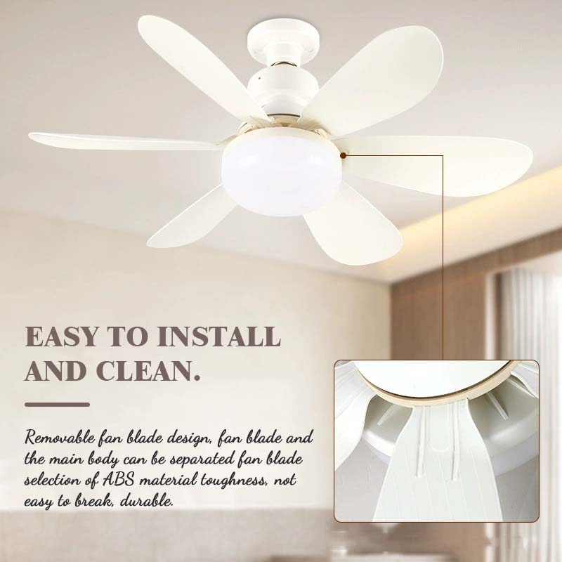 🌟 Zesbladige Ventilatorlamp — Breng comfort en verkoeling in elke ruimte! 🌿
