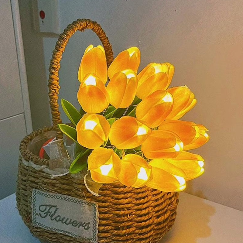 Eeuwige Tulpenboeket Lamp 🌷 — Verlicht je ruimte met tijdloze romantiek