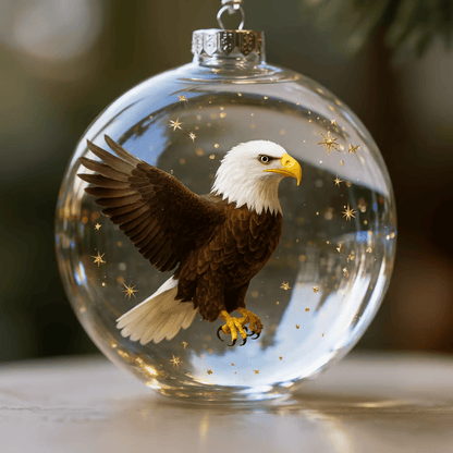 🔥🔥Laatste dag 49% korting - 2026 Wildlife Wonders Collection Kristallen Glazen Ornament