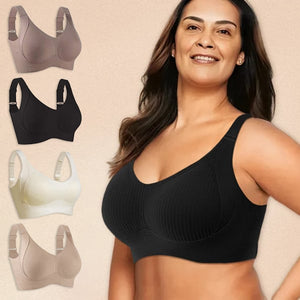 ⏳ Tijdelijke wekelijkse aanbiedingen🎁Geribbelde push-up bh met verstelbare beugel voor vrouwen