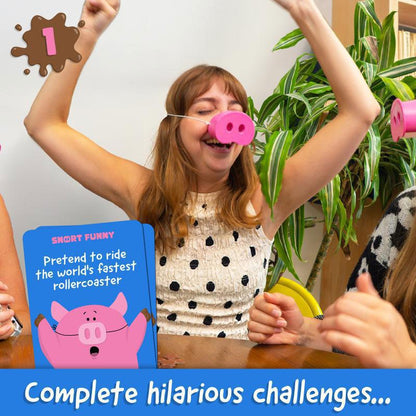 Snort Funny: Selskapsleken «Ler og taper» 🐷😂