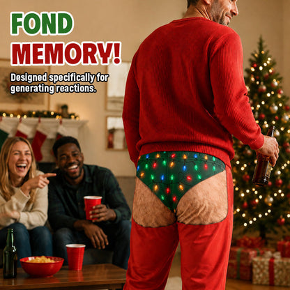 Grappige kerstverlichting-broek 🎄