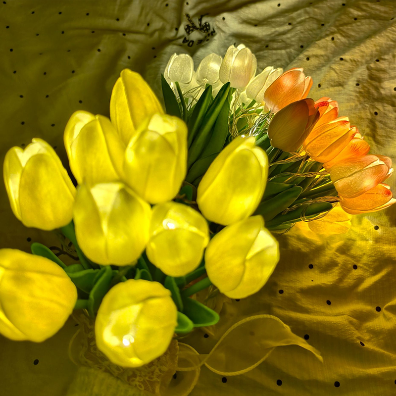 Eeuwige Tulpenboeket Lamp 🌷 — Verlicht je ruimte met tijdloze romantiek