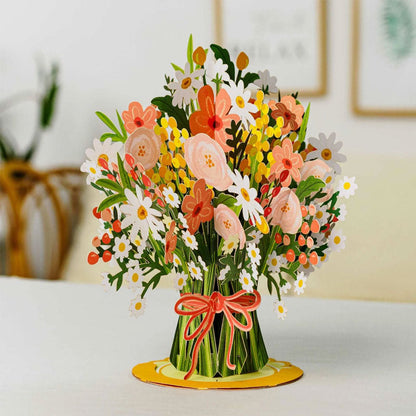 💐 Pop-up Valentijnskaart met wilde bloemen