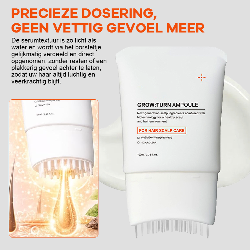 Growturn Haarserum met borstel 100 ml