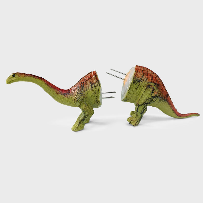 🦕⭐Nieuw in 2026⭐ Dinosaurus maïskolfhouders - Grappige maïskolfhouder voor kinderen en volwassenen met roestvrijstalen pinnen
