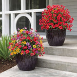 Afbeelding in Gallery-weergave laden, Kunstmatige Eucalyptus en Viooltjes Grondstekers Bloemdecorati
