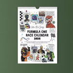 Afbeelding in Gallery-weergave laden, 🏎️📅F1 Scrapbook Race Calendar 2026 — De ultieme wandkalender voor racefans
