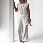 Afbeelding in Gallery-weergave laden, Elegant retro mouwloos tweedelig pak
