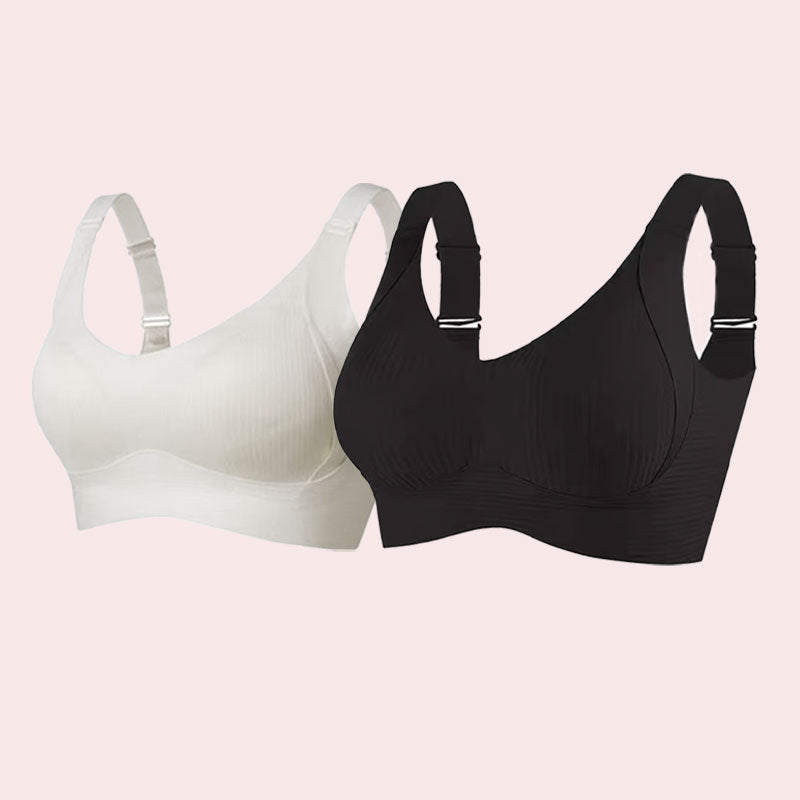 ⏳ Tijdelijke wekelijkse aanbiedingen🎁Geribbelde push-up bh met verstelbare beugel voor vrouwen