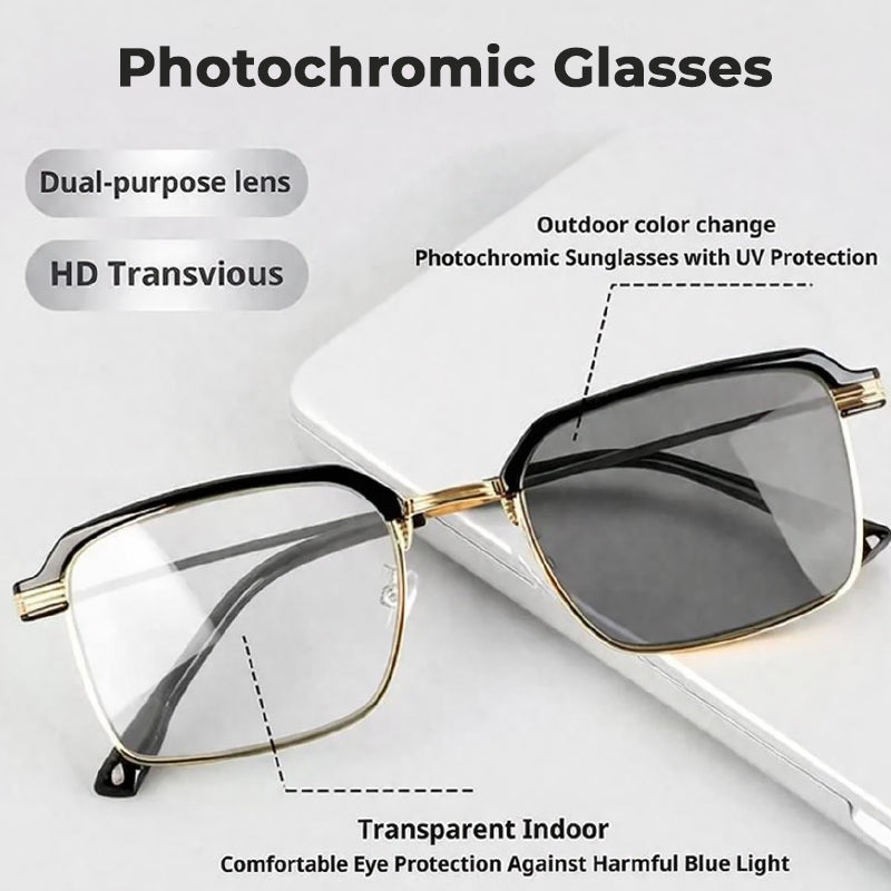 👓Fotochromatische bril – automatisch verduisterend, UV400, blauwlichtfilter