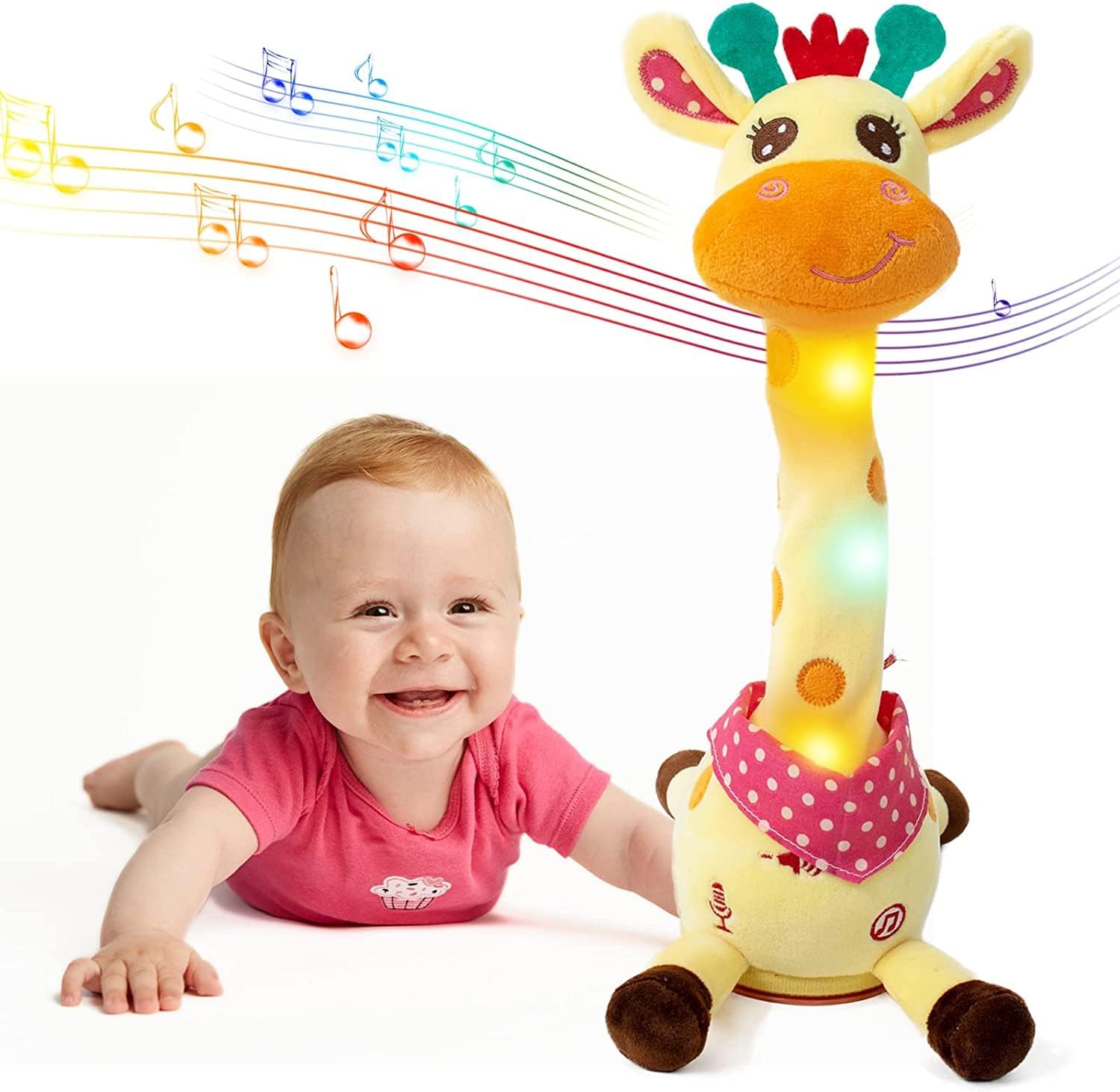 🎉 De bestverkochte muzikale giraffenknuffel – zingt, danst en herhaalt wat je zegt! 🦒🎵🗣️