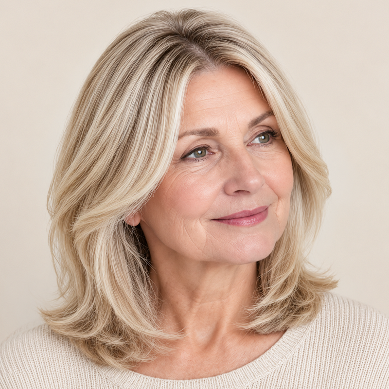 Natuurlijk ogende haartopper voor vrouwen