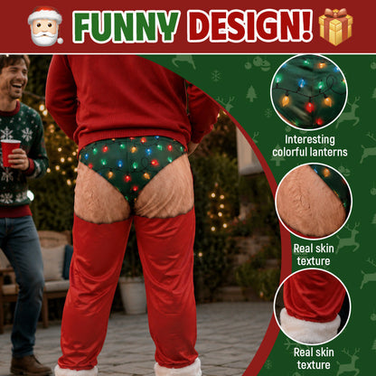 Grappige kerstverlichting-broek 🎄