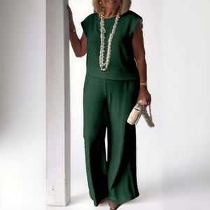 Elegant retro mouwloos tweedelig pak