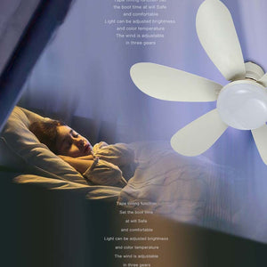 🌟 Zesbladige Ventilatorlamp — Breng comfort en verkoeling in elke ruimte! 🌿